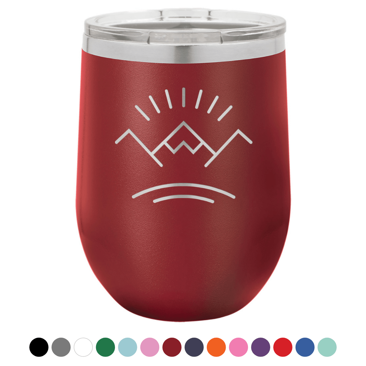 Mountain 12 oz Wine Tumbler - Powder Coated