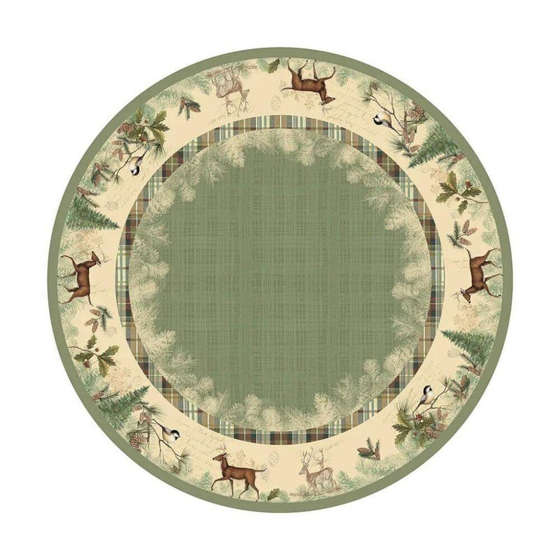 Whitetail Woods Round Tablecloth