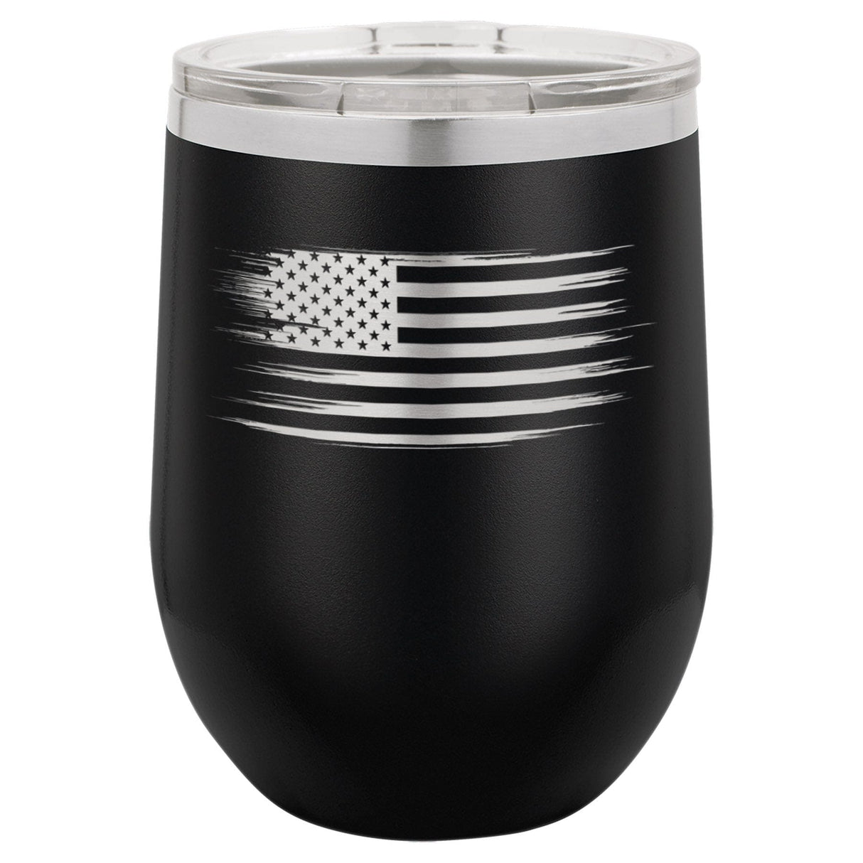 Old Glory 12 oz Wine Tumbler - Powder Coated