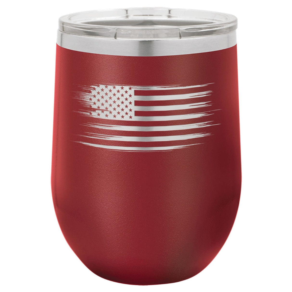 Old Glory 12 oz Wine Tumbler - Powder Coated