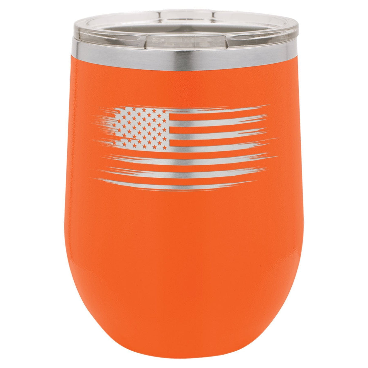 Old Glory 12 oz Wine Tumbler - Powder Coated