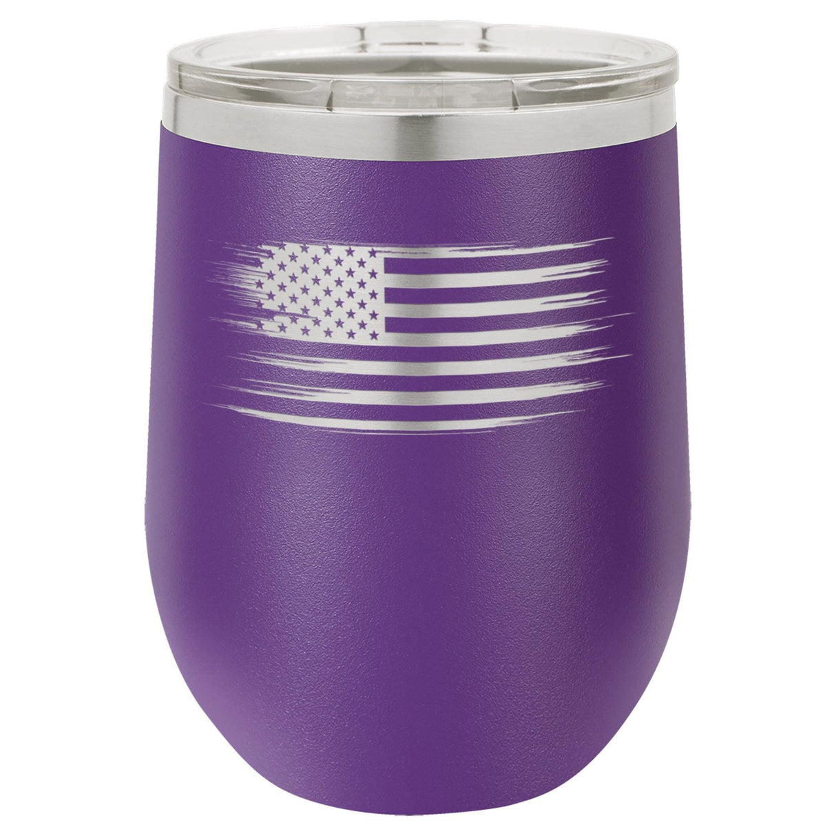 Old Glory 12 oz Wine Tumbler - Powder Coated