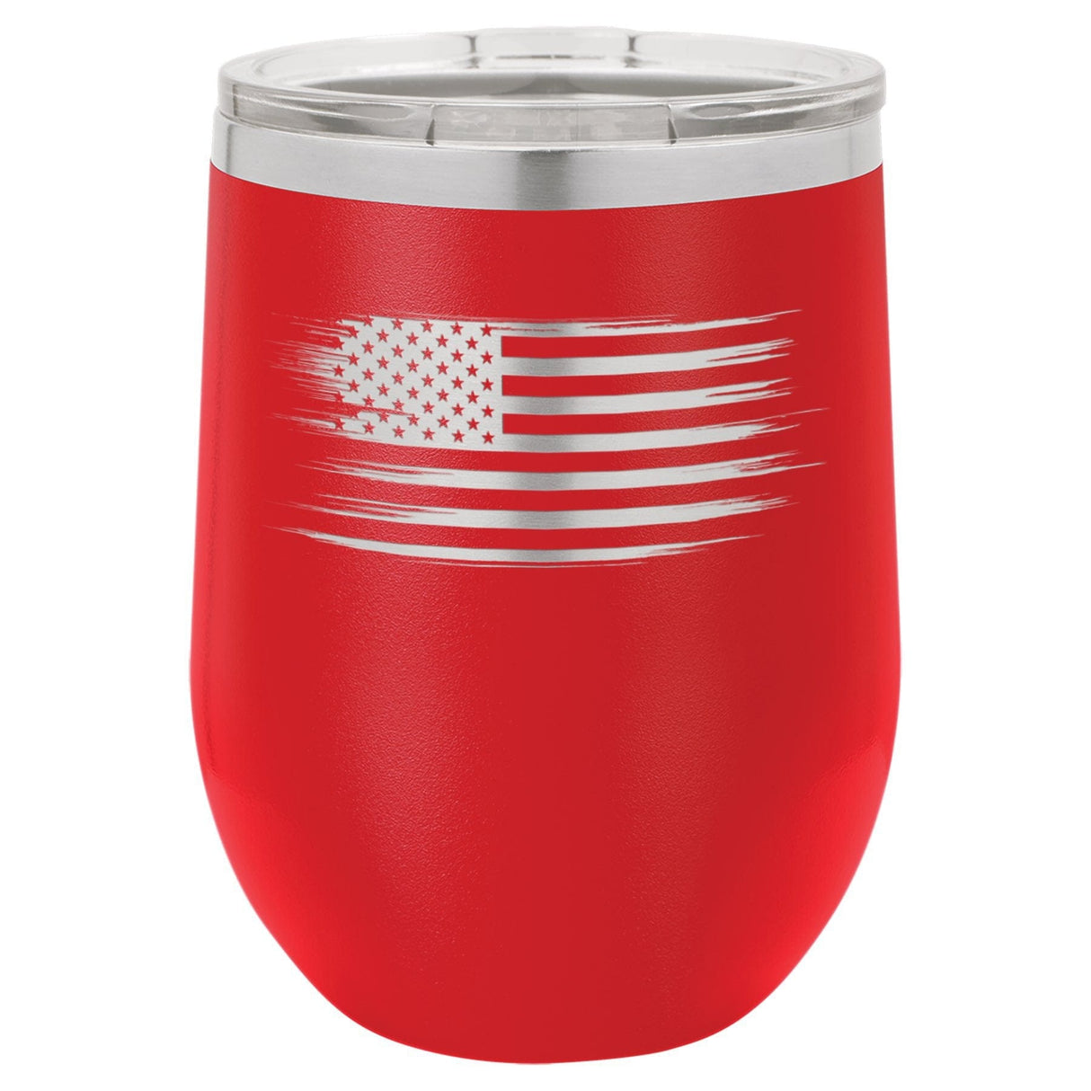Old Glory 12 oz Wine Tumbler - Powder Coated