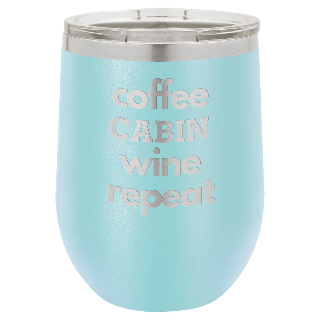 Coffee Wine 12 oz Wine Tumbler - Powder Coated