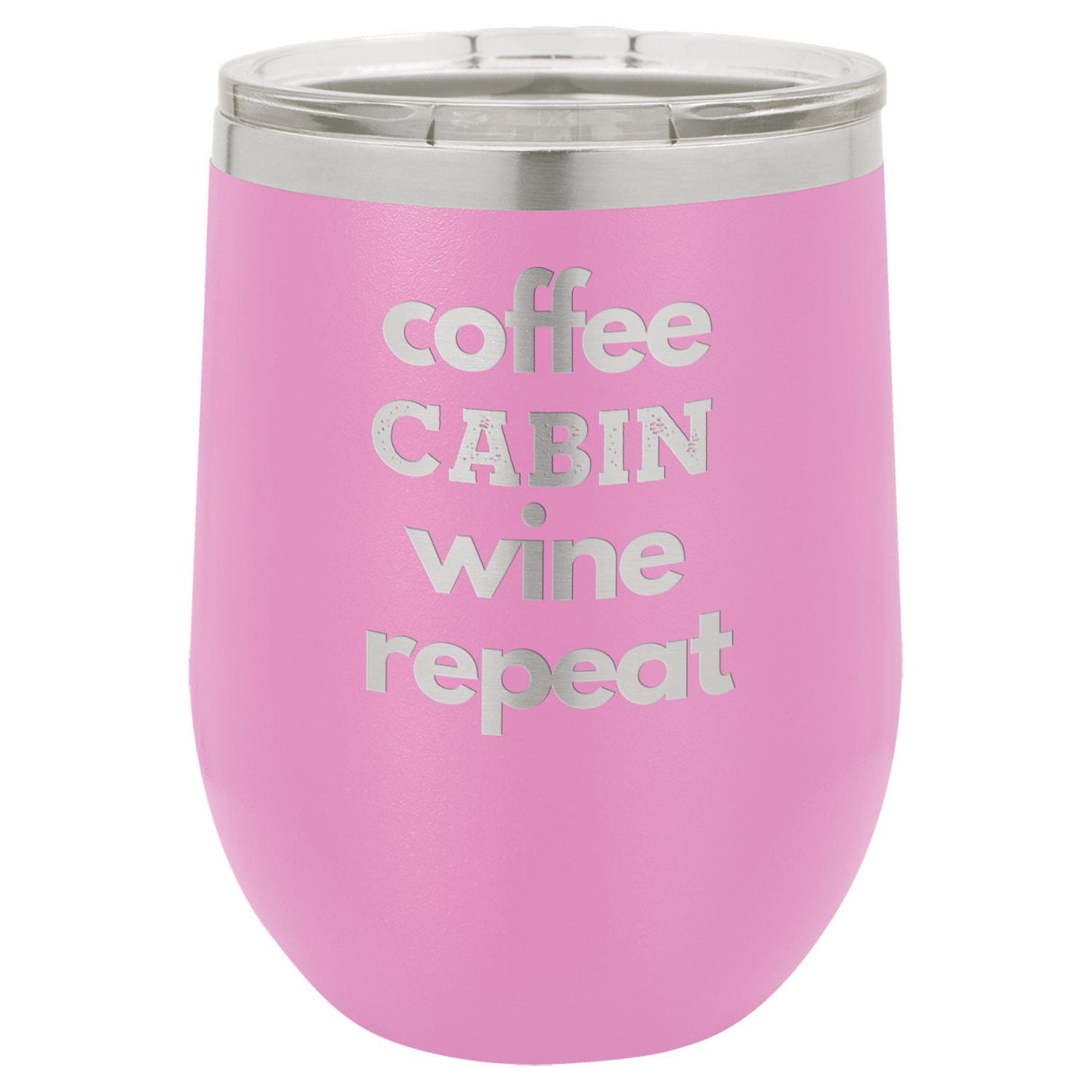 Coffee Wine 12 oz Wine Tumbler - Powder Coated