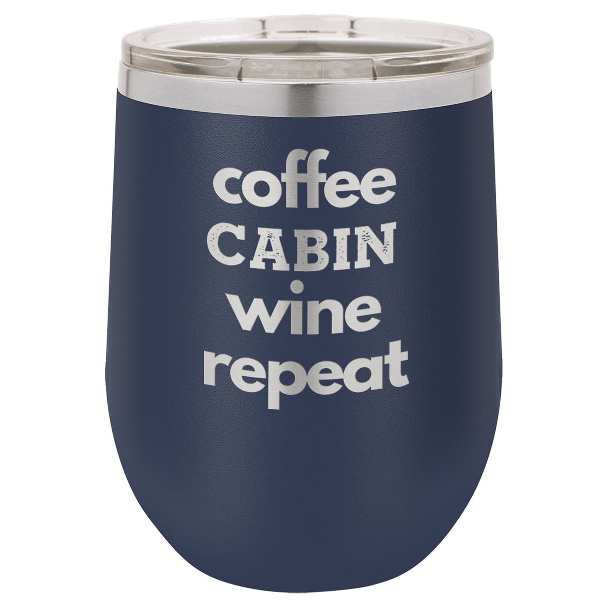Coffee Wine 12 oz Wine Tumbler - Powder Coated