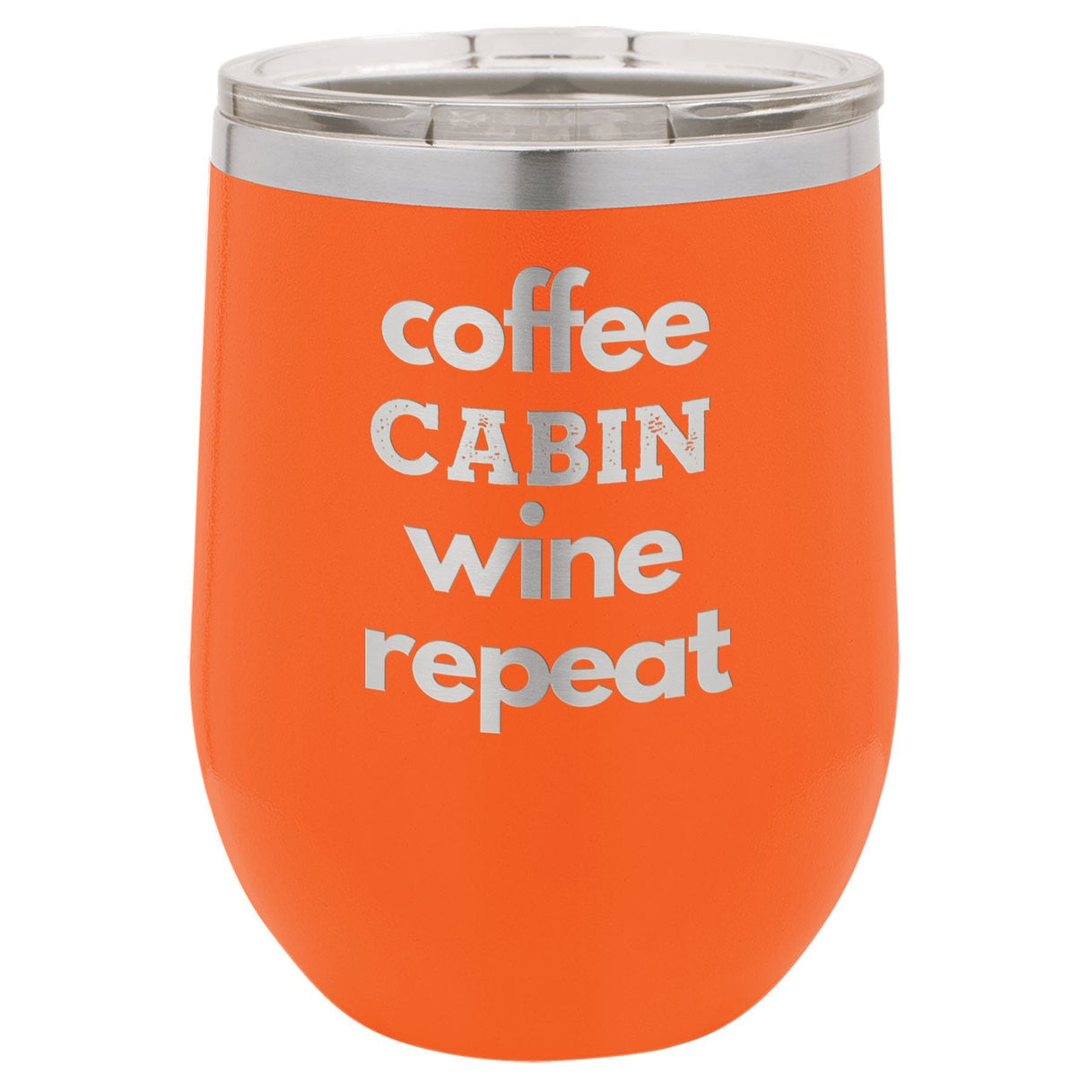 Coffee Wine 12 oz Wine Tumbler - Powder Coated