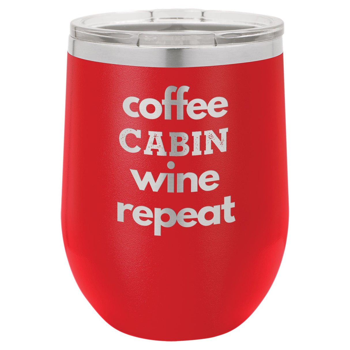 Coffee Wine 12 oz Wine Tumbler - Powder Coated