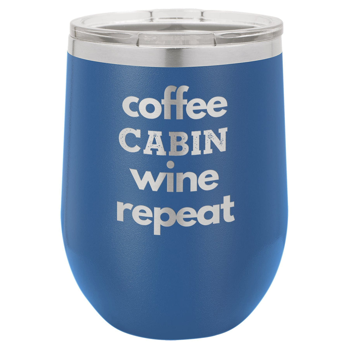 Coffee Wine 12 oz Wine Tumbler - Powder Coated