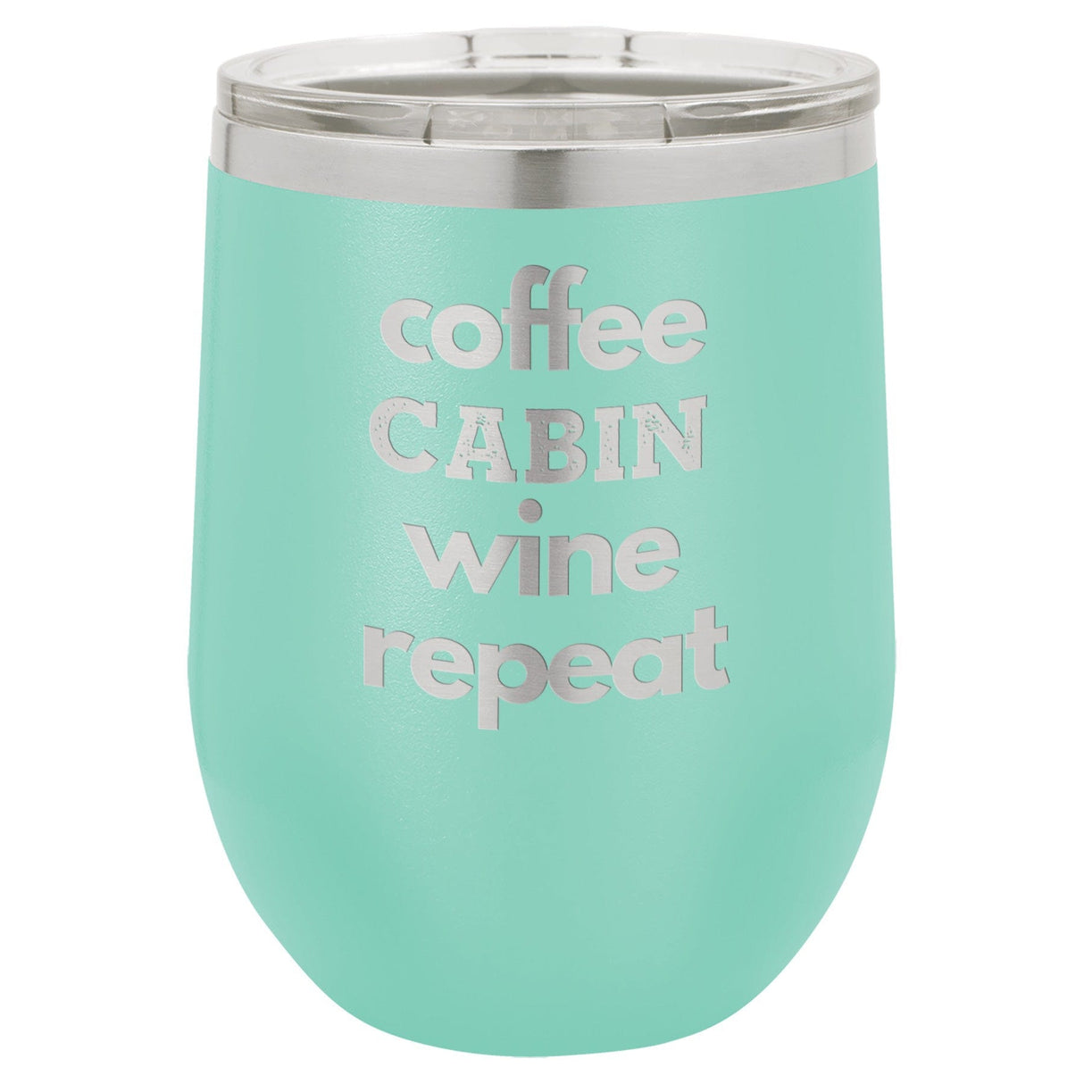 Coffee Wine 12 oz Wine Tumbler - Powder Coated