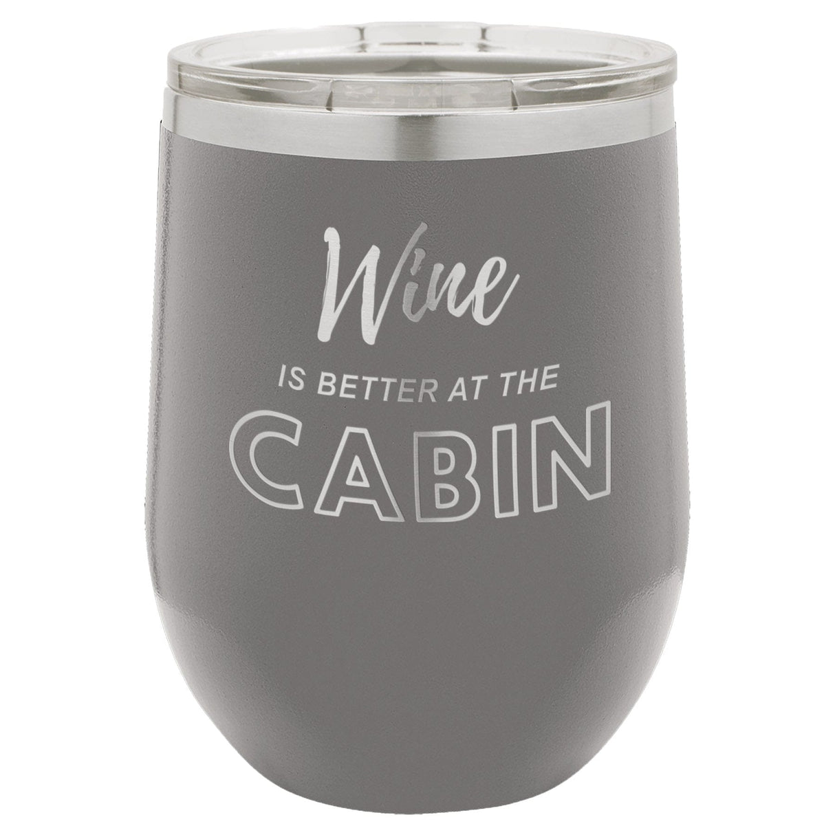 Wine Cabin 12 oz Wine Tumbler - Powder Coated