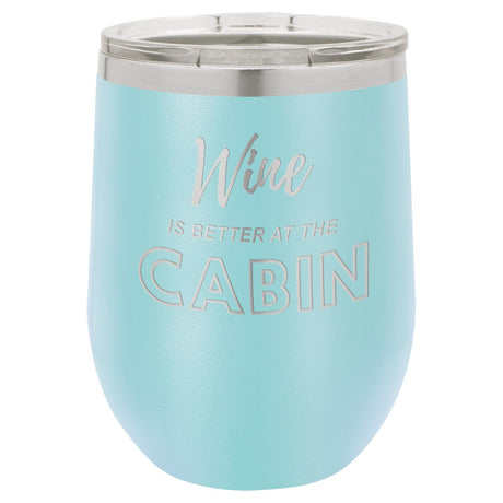 Wine Cabin 12 oz Wine Tumbler - Powder Coated