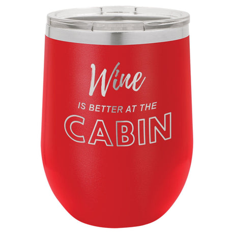 Wine Cabin 12 oz Wine Tumbler - Powder Coated