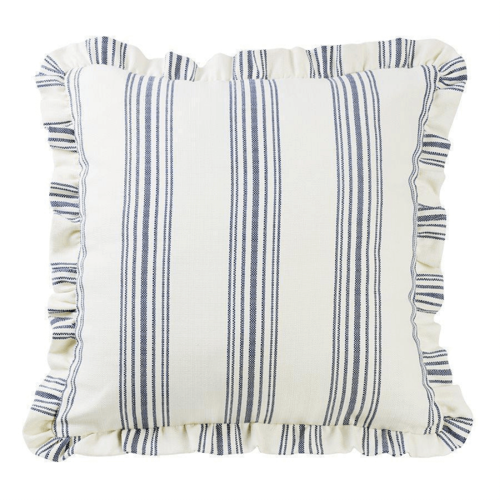 Winslow Navy Comforter Ruffle Euro Sham