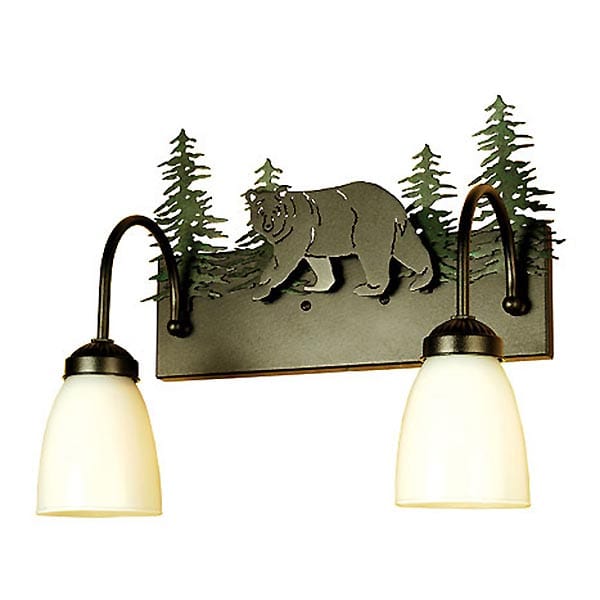 Bear and Trees Vanity Light
