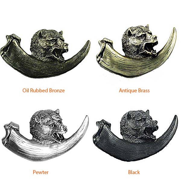 Bear with Claw Cabinet Pull