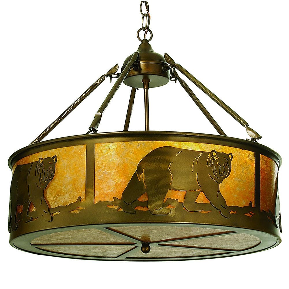 Black Bear Chandelier