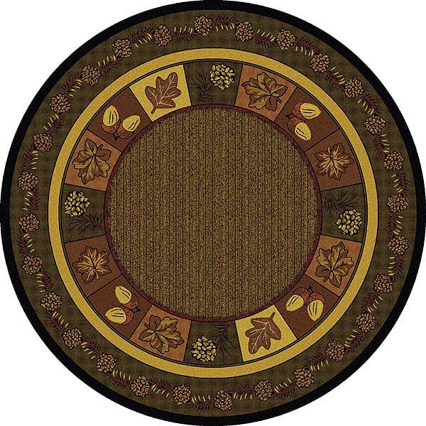 Cody Pinecone 8' Round Area Rug