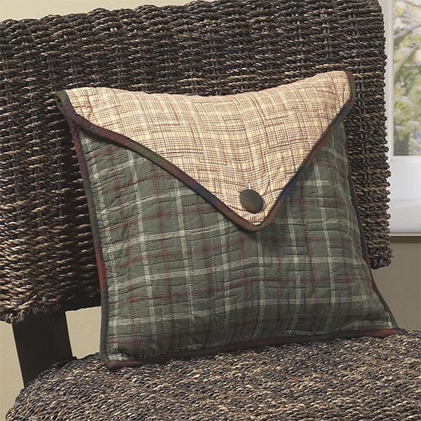 Cozy Cabin Plaid Envelope Pillow