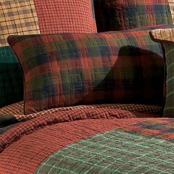 Cozy Cabin Plaid Rectangular Pillow