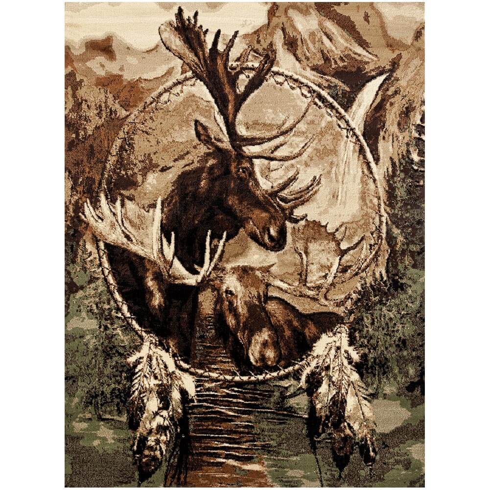 Dream Catcher Moose Area Rug