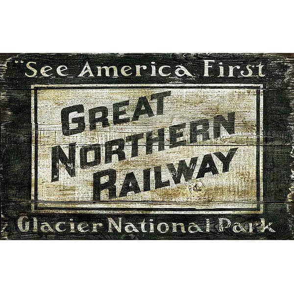 Great Northern Railway Vintage Sign