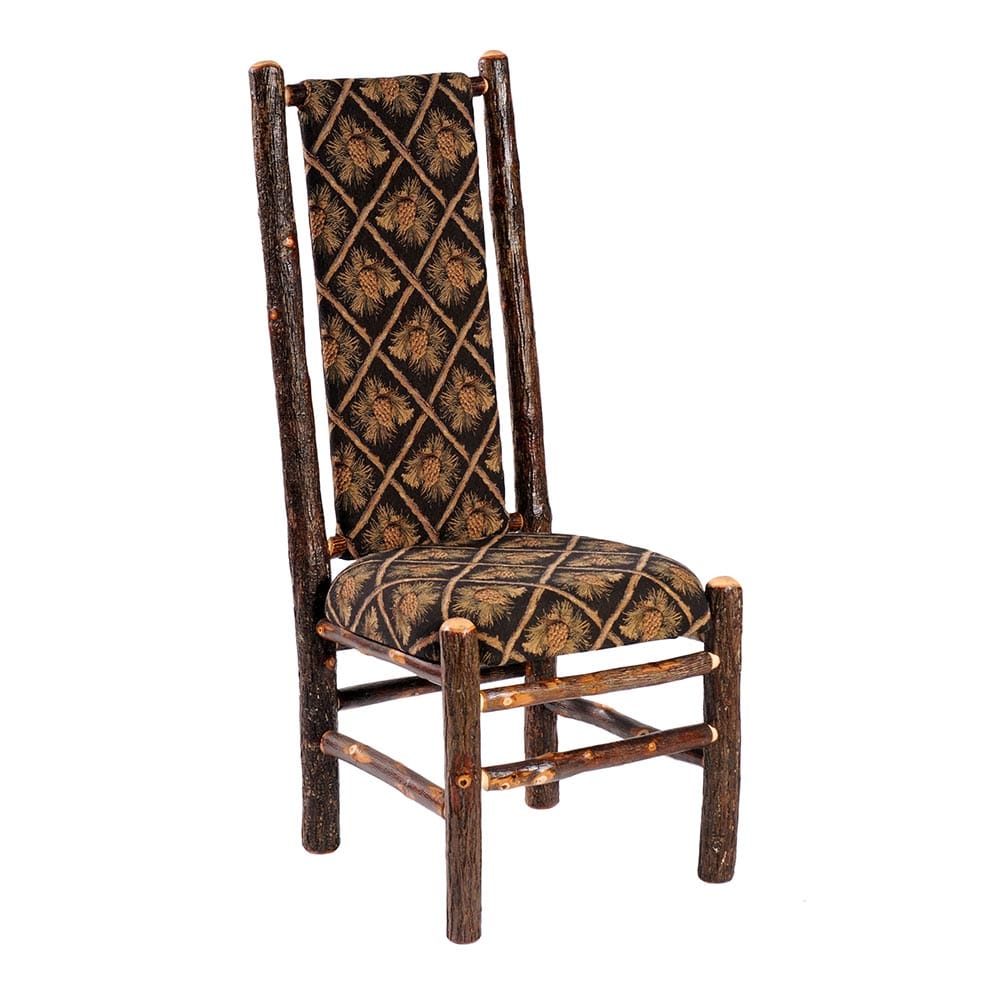 Hickory High Back Upholstered Back Side Chair