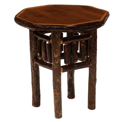 Hickory Octagon End Table