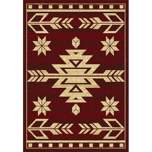 Kaibab Red Southwestern Area Rug