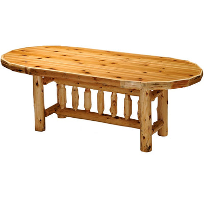 Log Oval Dining Table