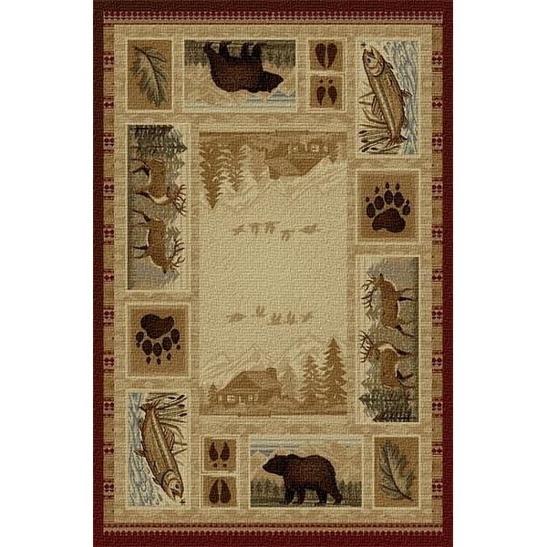Mountain Cabin Lodge Area Rug