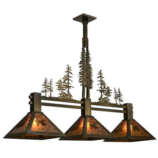 Northern Pines 3 light Island Pendant