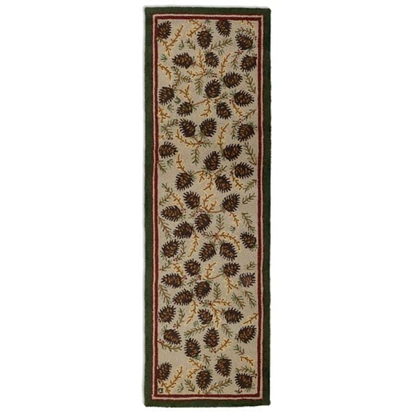 Northwood's Cones Hooked Wool Rug