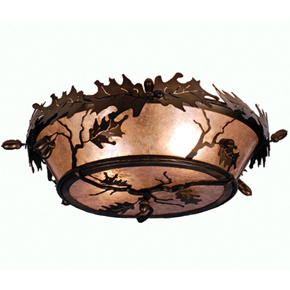 Oak Leaf Drop Ceiling Mount