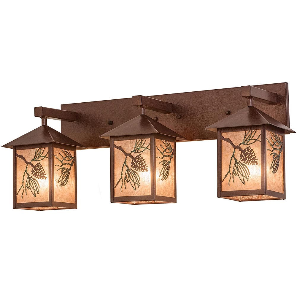 Pine Cone Lantern Vanity Light