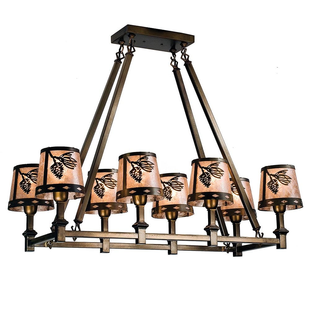 Pine Cone Shade Chandelier