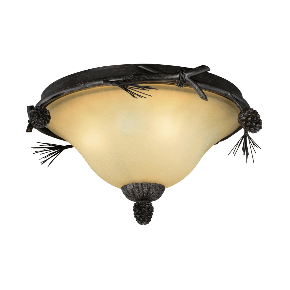 Pine Ridge 15.5" Flush Mount Light Fixture