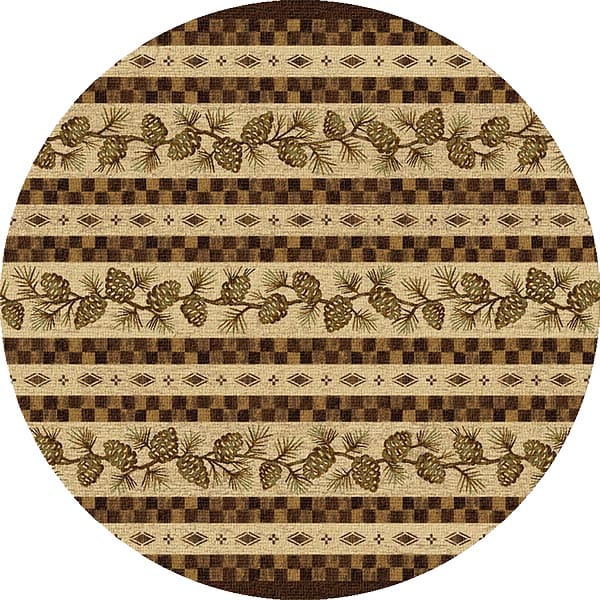 Pinecone Square Area Rug