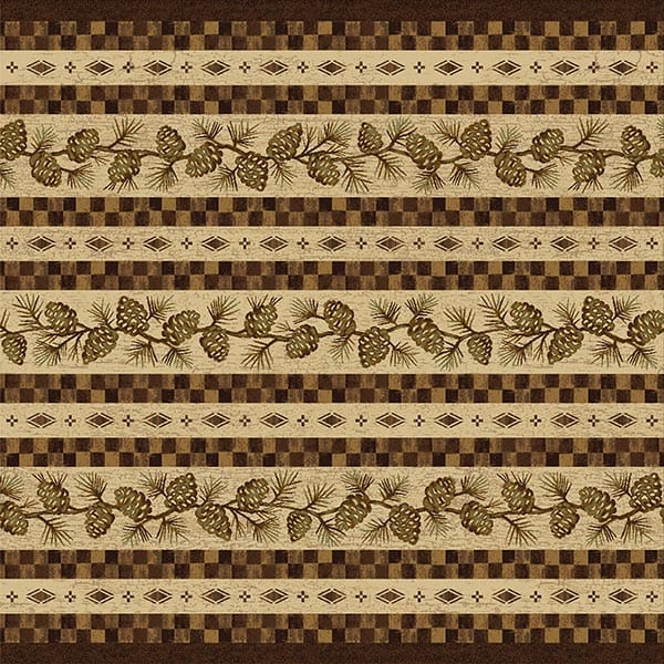 Pinecone Square Area Rug