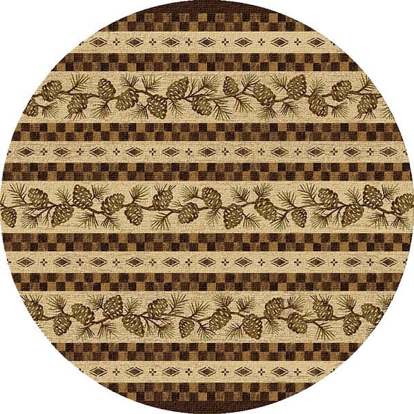 Pinecone Square Area Rug