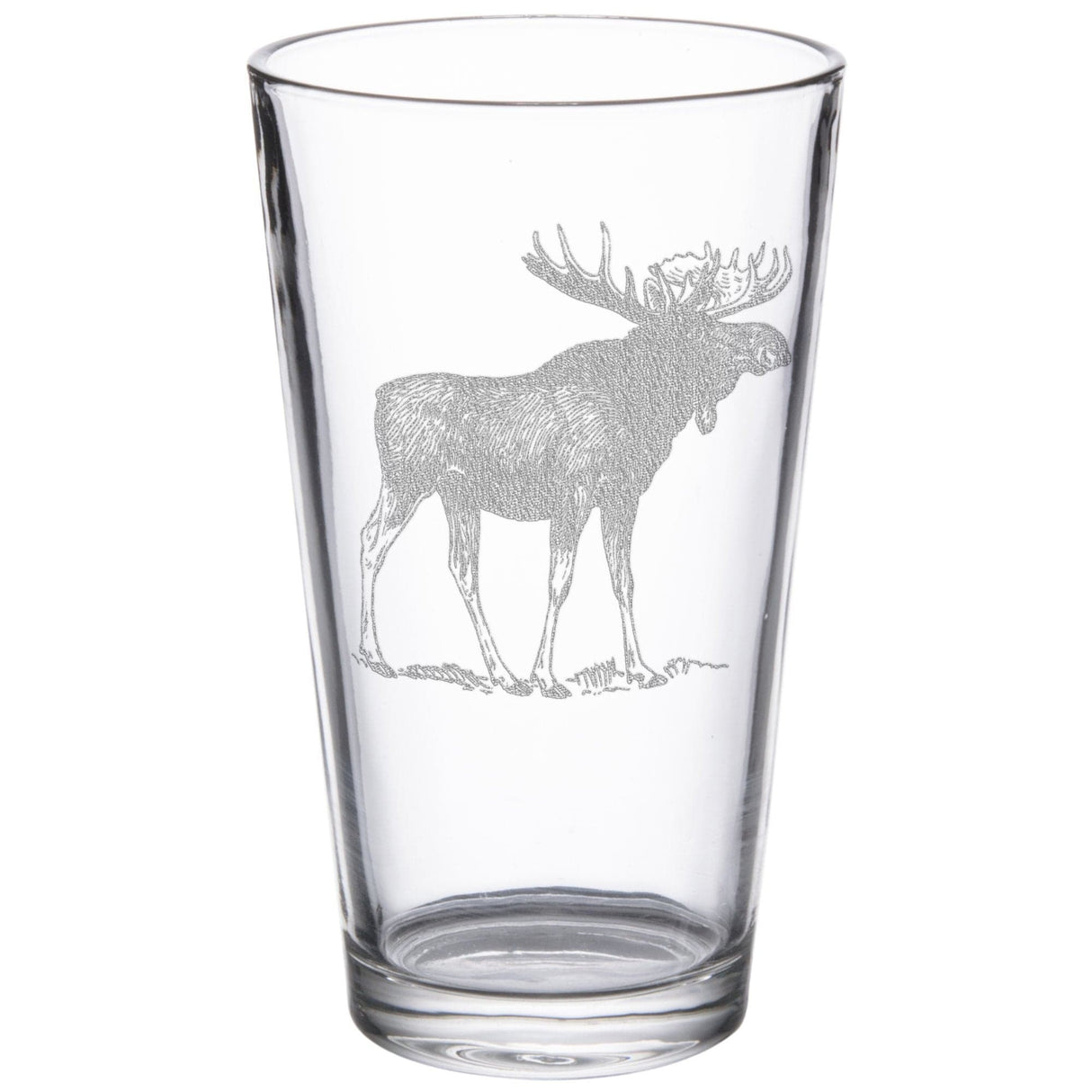 Moose 16 oz. Etched Beverage Glass Sets