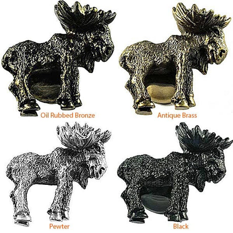 Realistic Moose Cabinet Knob