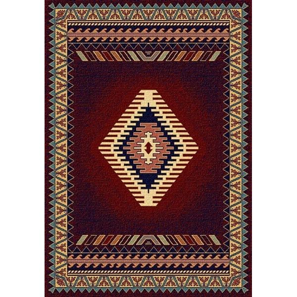 Saguaro Burgundy Area Rug