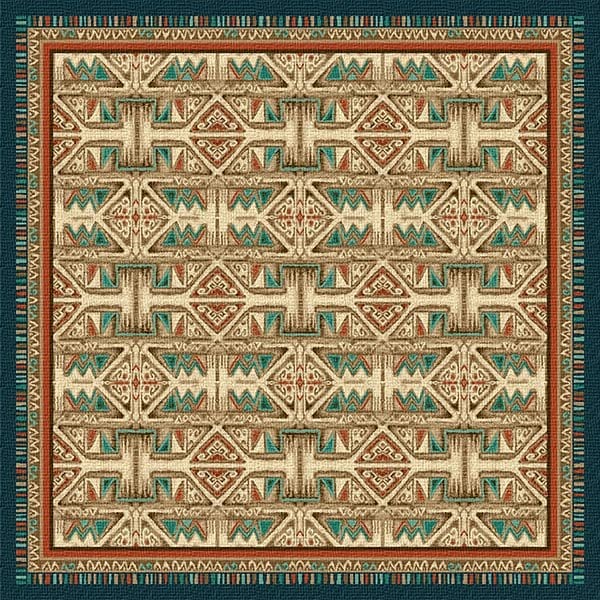Santa Rosa Teal Area Rug