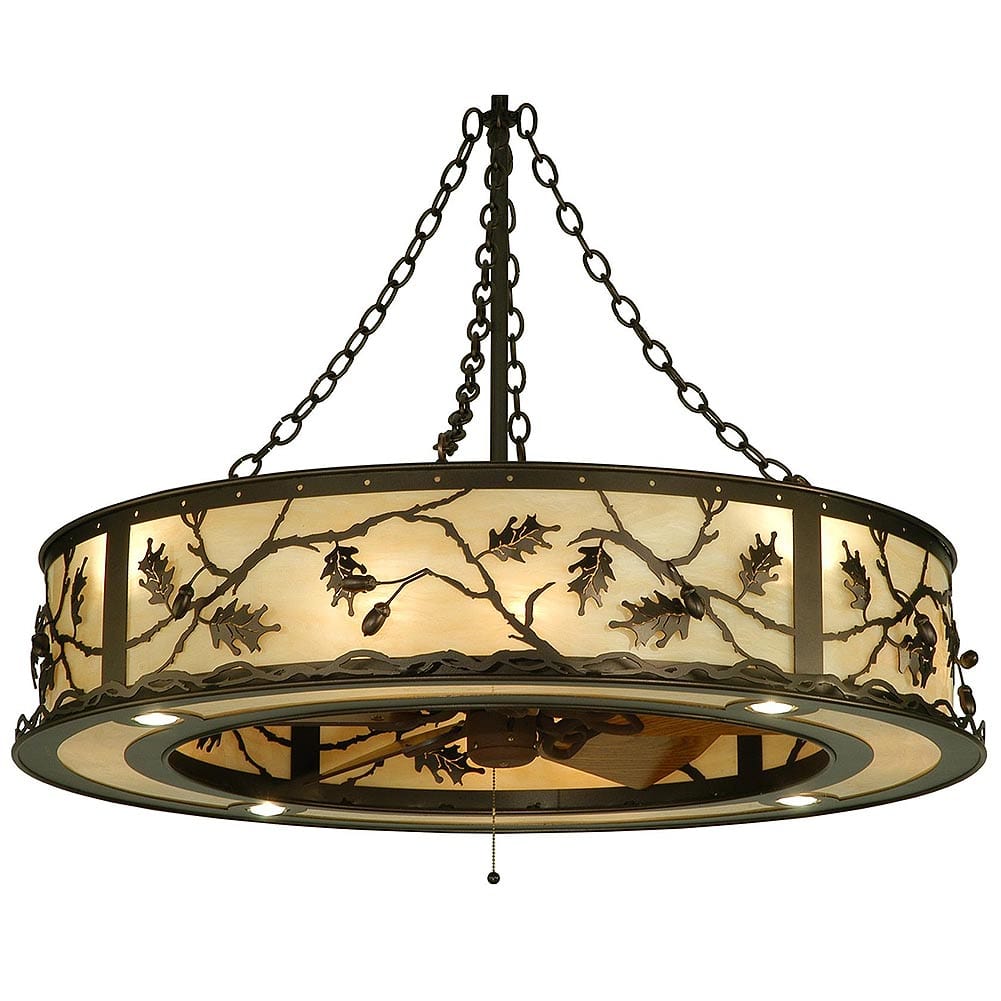 Silver Oak Ceiling Fan