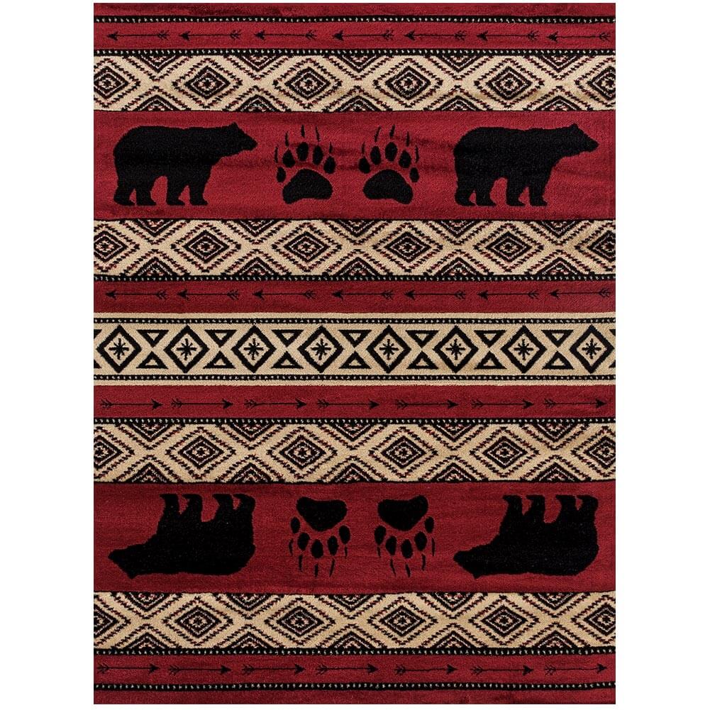 Sedona Red Bear Area Rug