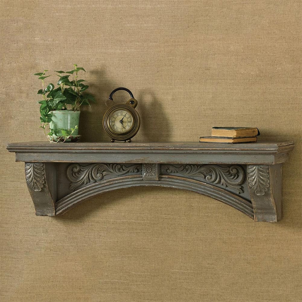 Vintage Finish Mantle Shelf