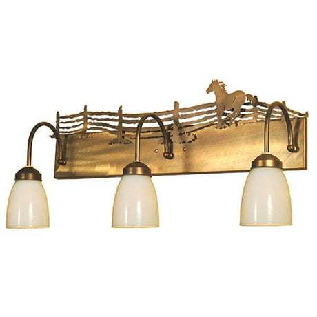 Western Corral 3 Light Vanity Fixture
