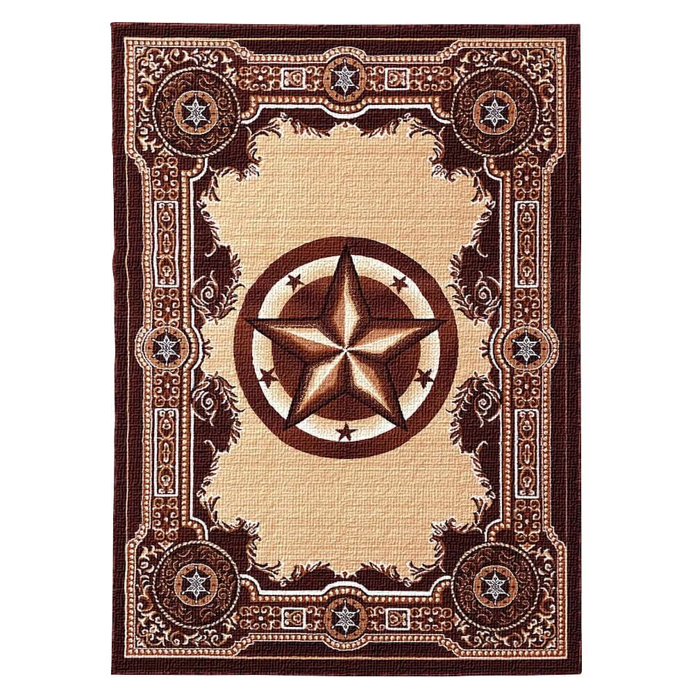 Western Traditions Chocolate Theme Rug
