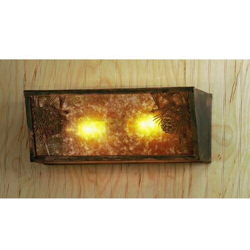 White Pinecone Vanity Light